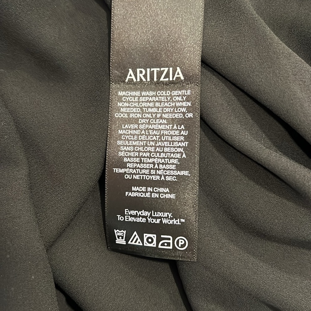 Aritzia Little Moon Sanibel Black Floral Maxi Dress Size S - Picture 9 of 10